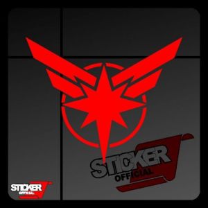 Captain Marvel Motorcycle Sticker Waterproof And Car Sticker Waterproof Design Hologram Sticker Decals Helmet Stickers