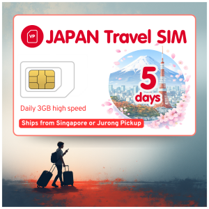 Japan Physical SIM (SG Shipping) - 3GB Daily Highspeed + Unlimited KDDI network. 5 | 10 | 15 Days option.
