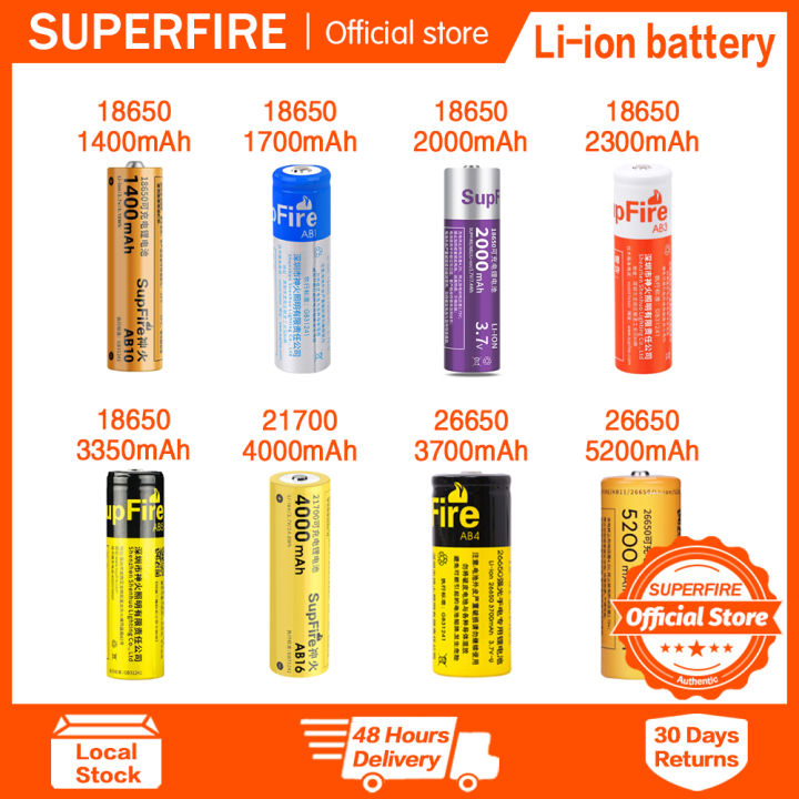 Đèn pin siêu sáng 18650/21700/26650 sạc pin ion li 1400/1700/2000/2300 ...