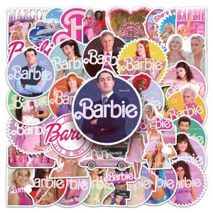 50PCS Movie Barbie Stickers Decorate Laptop Luggage Handbags Toys Waterproof Stickers DIY Toys For Kids