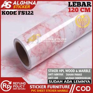Stiker Wallpaper dapur motif marmer anti minyak dan panas motif marmer glossy polos dan stiker serat kayu