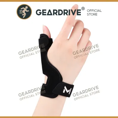 GEARDRIVE Thumb Spica Splint Brace fit Left & Right Hand Trigger Thumb and Wrist Support Thumb Immobiliser for De Quervains Tenosynovitis Tendonitis for Women & Men