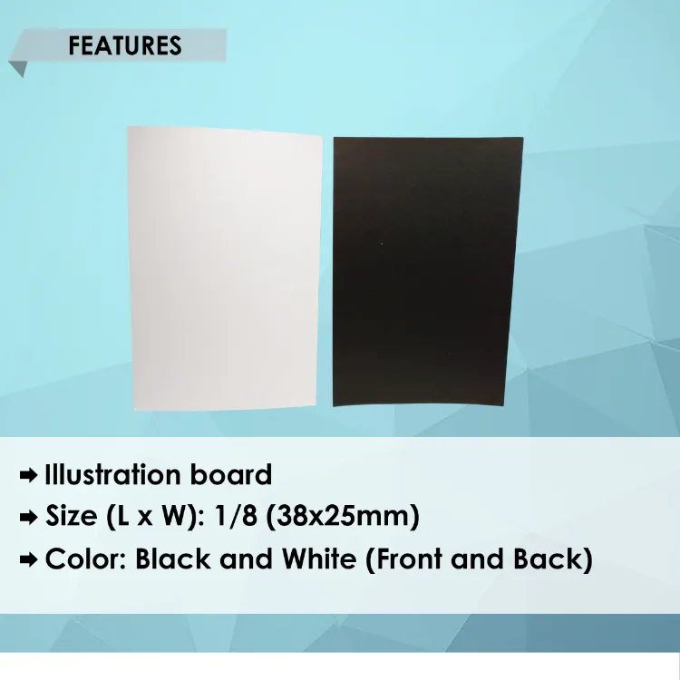 ILLUSTRATION BOARD size 1/8 , 2 PLY WITH INDIVIDUAL PLASTIC ,sold