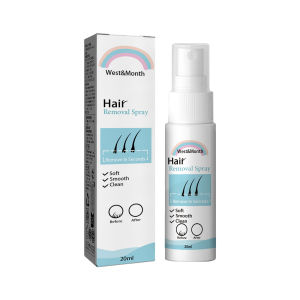 eelhoe Hair Removal Spray 20ml Painless Hair Removal Retards Hair Growth Sulphate-free Hypoallergenic Vitamin E For Body Legs Arms Underarms Normal Skin