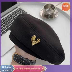 Graceful Cotton Women Berets Winter Hats Vintage French Plaid Top Cap Painter Hat Autumn Winter Street Octagonal Beret Caps