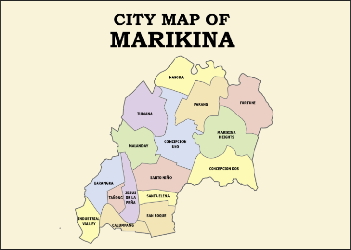 Marikina City Map Waterproof A4 Laminated Chart | Lazada PH