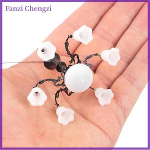 Fanzi Thu nhỏ Dollhouse Trần Đèn tường ánh sáng đèn bàn mini LED chiếu sáng trang trí nội thất búp bê đồ chơi đồ nội thất có thể được tươi sáng