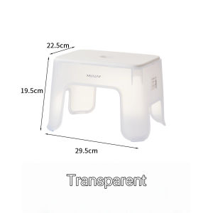High Load Capacity Acrylic Chair Heavy Duty Bathroom Stool Non-Slip Footstool Nordic Aesthetic Small Chair
