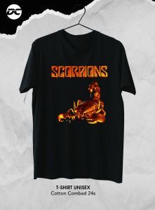 KAOS SCORPION / KAOS BAND LEGENDARIS / KAOS MUSIC ROCK / TSHIRT DISTRO PRIA WANITA