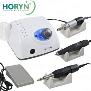 Horyn Dental Micromotor 65W Strong 210 Model Manicure Electric Nail Drill Milling Machine with 108E/102 Handpiece and Accessories