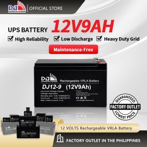 [COD] DongJin Power 12V9AH 12 VOLTS UPS  VRLA Battery Sealed Lead Acid Battery