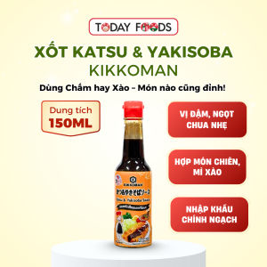 Xốt Tonkatsu & Yakisoba Kikkoman 150ML – Nước sốt chấm & nấu món Nhật chính hãng