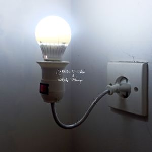 Paket Lampu Tidur Hias Baca Flexible On Off Led 3w Kualitas Phil Putih