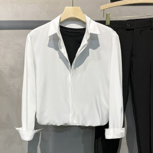 Áo sơ mi lụa nam cao cấp kiểu giấu khuy phong cách Hàn Quốc SM1 Venado