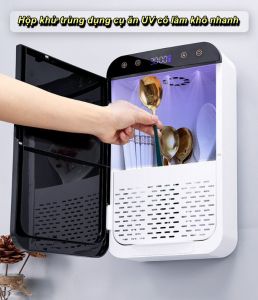 Hộp khử trùng dụng cụ ăn UV có làm khô nhanh Intelligent Sterilization cao cấp - EuroHome