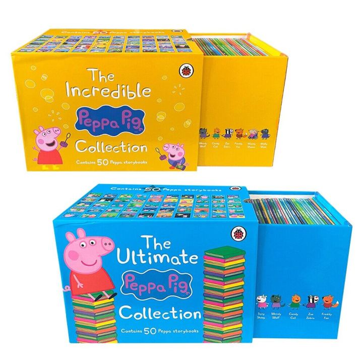 100 Books Peppa Pig Collection with Box The Incredible Peppa Pig+ 
