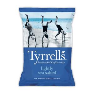 Tyrrells Lightly Sea Salted Crisps Chips Snack