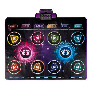 Double Dance Mat Kids Electronic Dance Challenge Playmat Game Educational Musical Toys for Boys Girls