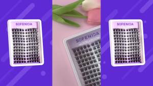 Bộ mi giả rời mi giả tự nhiên mi giả dạng cụm độ cong D bộ mi giả 8-16mm mi giả mắt mèo mi giả rời bên trái và bên phải bộ mi giả tự dán sản phẩm của SOFENIDA.