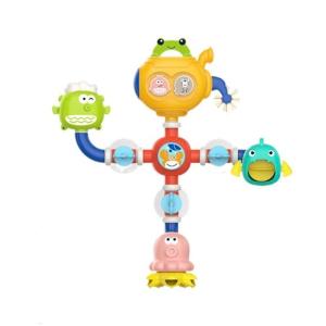 Interactive Bath Time Toy For Toddler with Colorful Water Pipe Assembly Water Bathtub Toy For Engaging Baby Shower Fun