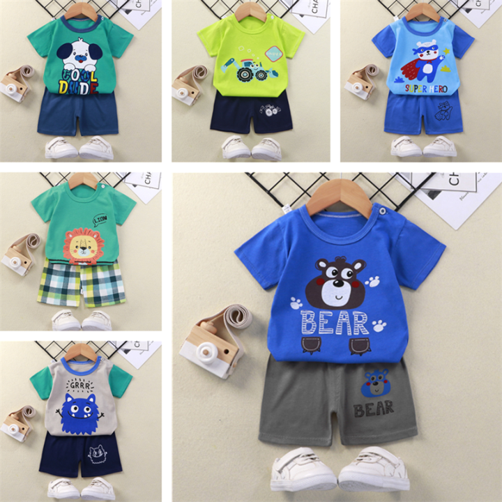 QINN New Arrivals Kids Baby Boys Casual 100% Cotton Clothing Sets