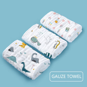 Einmilk Baby Washcloth Towel for Boys & Girls 100% cotton 6 layers High Absorbency Breathable Super Soft for Baby Face Body Soft for Newborn Infant 30x30cm