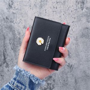 ABC Dompet Lipat Wanita Lipat FASHION Q27 Motif Bunga Daisy Dompet Wanita Mini Fashion Import