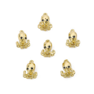 1PC 14k đồng thau mạ Vàng Marine 0rganism cá ngựa Starfish bạch tuộc ốc xà cừ mặt dây chuyền quyến rũ cho DIY jewerly làm phụ kiện