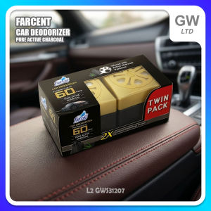 Car Deodorizer Pure Active Charcoal by Farcent up to 60Days 120g x 2 L2