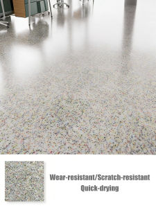0 formaldehyde epoxy floor paint 1/2/3L water-based epoxy sand floor paint heavy duty floor coating