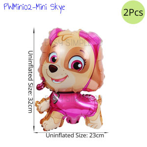 Paw Patrol Chase Marshall Rubble Skye Rider Puppy Rescue Team Balloon Kit Kids Birthday Party Decorations One-Time Disposable Tableware Set Paper Plates Cups Forks Spoons Banners Cake Toppers Hanging Swirls Event Supplies Theme Party Favors Backdrop