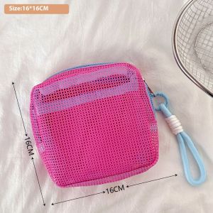 Janesame丨ถุงใส่ของแบบตาข่าย Charming สำหรับการออกแบบที่ใช้ในทุกวันพกพาและน้ำหนักเบา