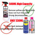 FantasticXml Strong Rust Remover for Metal 500ML Car Maintenance Cleaning Rust Remover Strong Rust Removal Multipurpose Anti Rust Spray rust remover cleaning spray Stain Dirt Cleaner Penetrating Oil for Bicycle Chains Cars Motorcycles. 