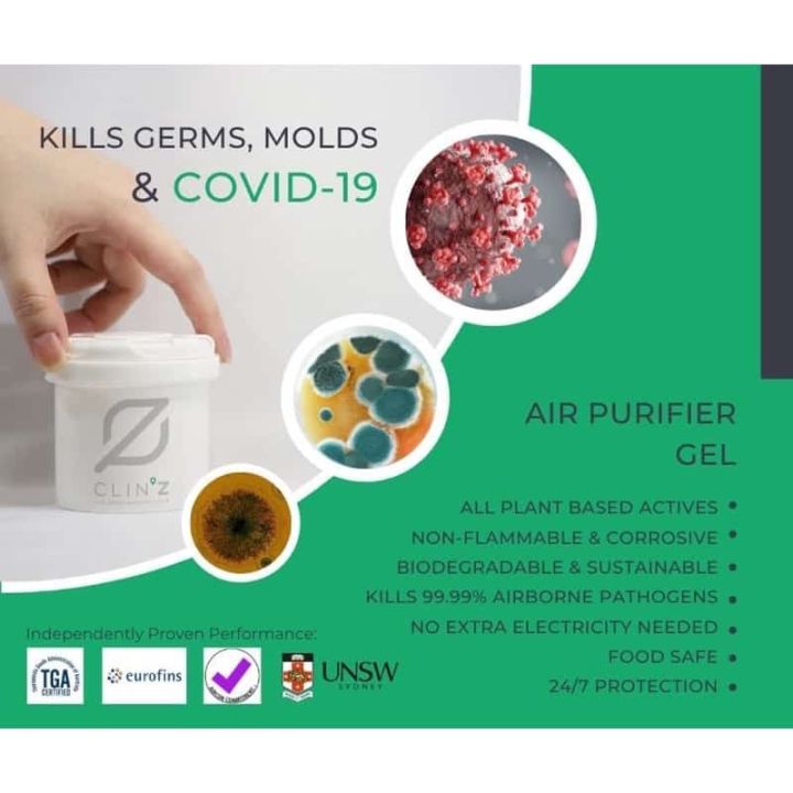 (56 tubs) 🇦🇺消毒杀菌凝胶Clinz San-air v3r 消灭99%细菌病毒霉菌 空气净化器 air purifier ...