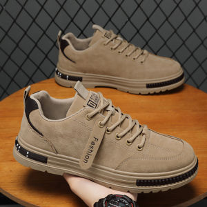 มอบเสนอขายร้อนผู้ชายรองเท้าผ้าใบคุณภาพผู้ชายรองเท้ากระชับบุรูกสูง รองเท้าผู้ชาย สวมใส่รองเท้า