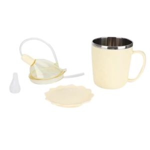 Feeder Beaker Clinical Nursing Straw Drinking Water Vacuum Cup For Puerpera Elderly Patient Food Grade Stainless Steel Thermos