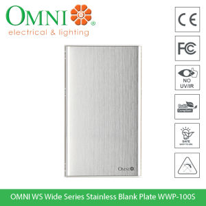 OMNI WS Wide Series Stainless Blank Plate WWP-100S