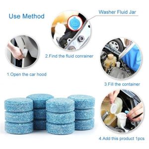 Car Washer Car Windshield Glass Concentrated Washer Tablets Cleaning Tablets Solid Wiper Glass Keimav