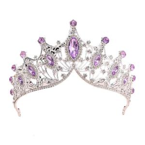Đa năng dành cho người lớn lễ tiaras với vật liệu hợp kim mạnh mẽ và phong cách tinh thể embellishments hàng ngày sử dụng bình thường