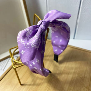 Polka Dot Headband 1pcs Bow Knot Fabric Headbands Knotted Hair Bands Twisted Headwrap Hair Hoop Bunny Ear Wide Hair Hoops Vintage for Girls Women