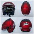 HELM INK DOUBLE VISOR  MERK BMT  EMBOSS SNI PAKING KARDUS  free buble cepat BISA COD. 