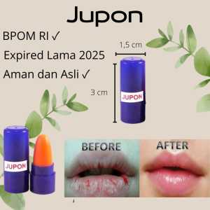 Pemerah Bibir - 12pcs Jupon Mini Sudah BPOM - Pelembab Pemerah Bibir Alami - Lipstik Mini Jupon Murah Terlaris Terbaru