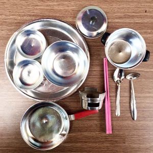 Bộ Đồ Chơi Nấu Ăn Như Thật Bằng Nhôm - Loại Lớn