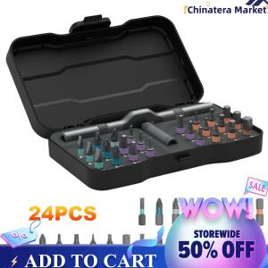 【Chinatera】DIY Ratchet Screwdriver Set Multi-Purpose 24 In 1 Ratchet Wrench Screwdriver for DIY Electronics Watch & Home Repair