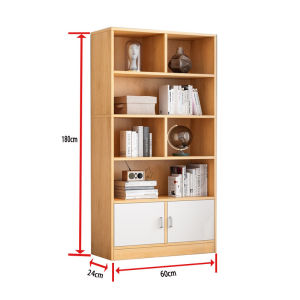 Rarus Living Room Floor Corner Cabinet Bookshelf Open Door with Partition Storage Economic Furniture Bookcase