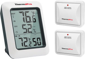 Nhiệt Ẩm Kế Không Dây ThermoPro TP60 - 2 cảm biến – Đo Nhiệt Độ & Độ Ẩm Trong/ Ngoài Trời Kết Nối 150m