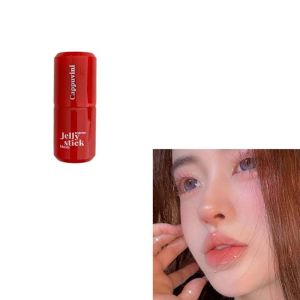 THOMA ชมพูพีช แท่งบลัชออนเปลี่ยนสีตามอุณหภูมิ ผลไม้เยลลี่ ความรู้สึกใส ป้องกันเหงื่อ แท่งพาเลทบลัชออนเจลลี่ ธรรมชาติ ไม่ซึมน้ำ ทินท์ปัดแก้ม ผู้หญิง