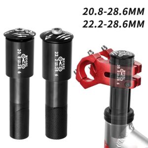 SERAPHYXO Aluminum Alloy Fork Stem Extender 20.8/22.2mm To 28.6mm Anti-slip Stem Conversion Adapter Extension Adapter Sliding Bicycle Parts Bicycle Handlebar Stem Adapter MTB