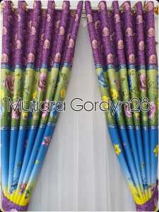 GORDEN MIN FLOWER PRINTING EMAS UNGU