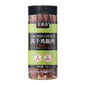 Farm Fresh Dried Chicken Breast Snack Hand Tear Low Fat Fitness Friendly Spicy Flavor Meat Stick from Fujian China 78g Bottle